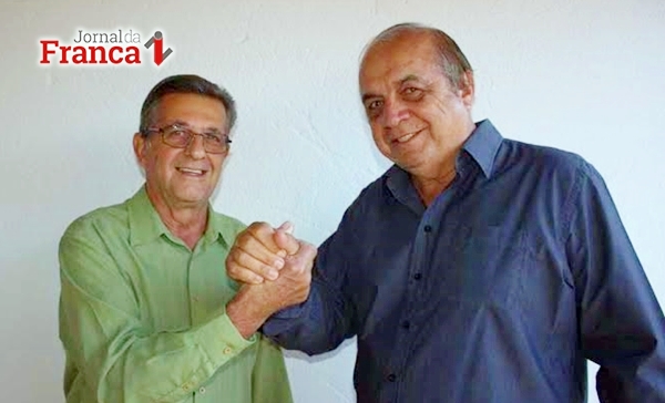 Os candidatos Tunico (vice) e Hugo (prefeito), de Rifaina, já estão no sistema do TSE